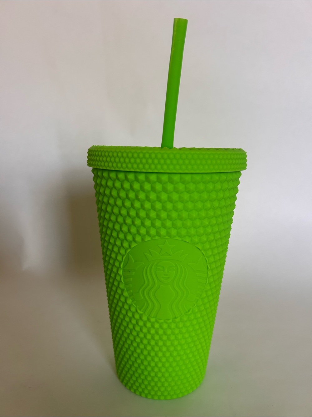 Starbucks Fall 2021 16oz Neon Green Grande Studded Tumbler Diamond Coffee Cup